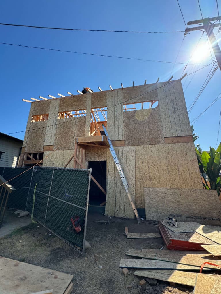 Home construction project under way by Eco Home Builders, San Diego (6)