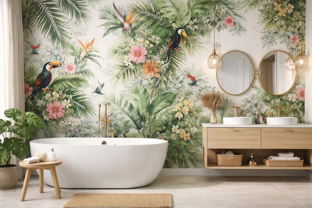 Bathroom Wallpaper Design